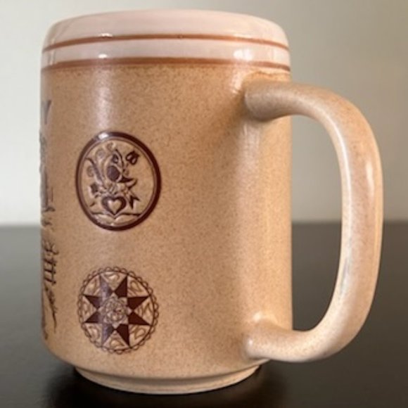 Otagiri AMISH COUNTRY Vintage Stoneware  Mug ~ Covered Bridge ~ Quilts - Picture 4 of 6